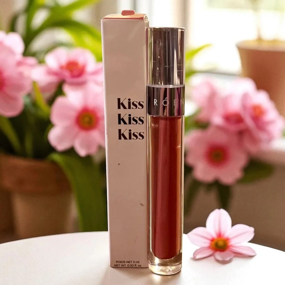 💎 RÓEN Beauty Kiss My Liquid Lip Balm in Shade Charlie Full-Size New In Box